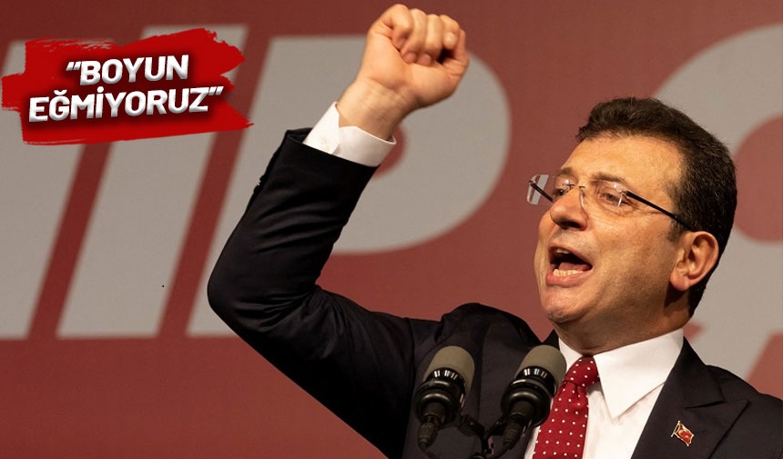 Nach dem Fall des Kongresses richtete İmamoğlu am 100. Tag einen nachdrücklichen Aufruf an Saraçhane