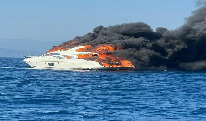 Se produce un incendio en un yate a motor en Bodrum