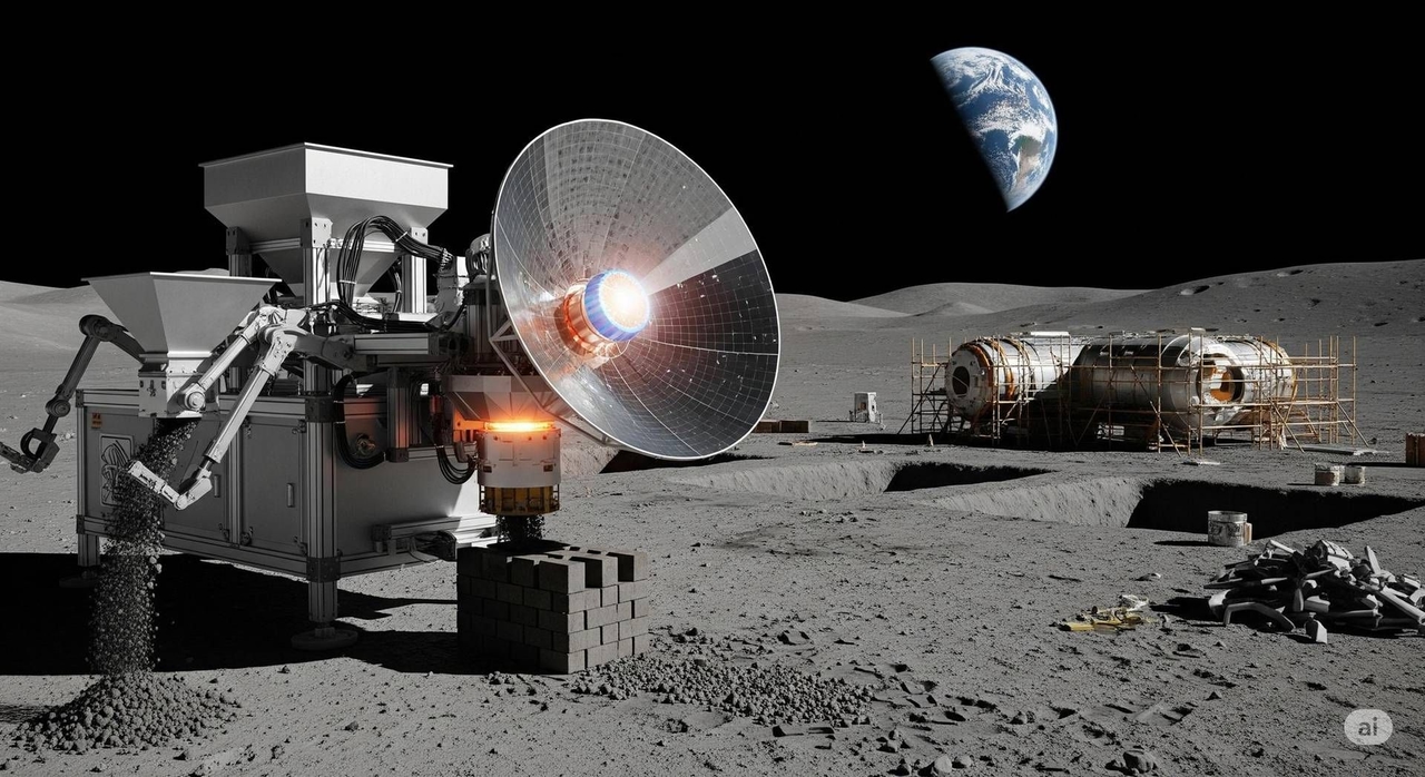China revolutionizes space construction with 3D moon brick printer