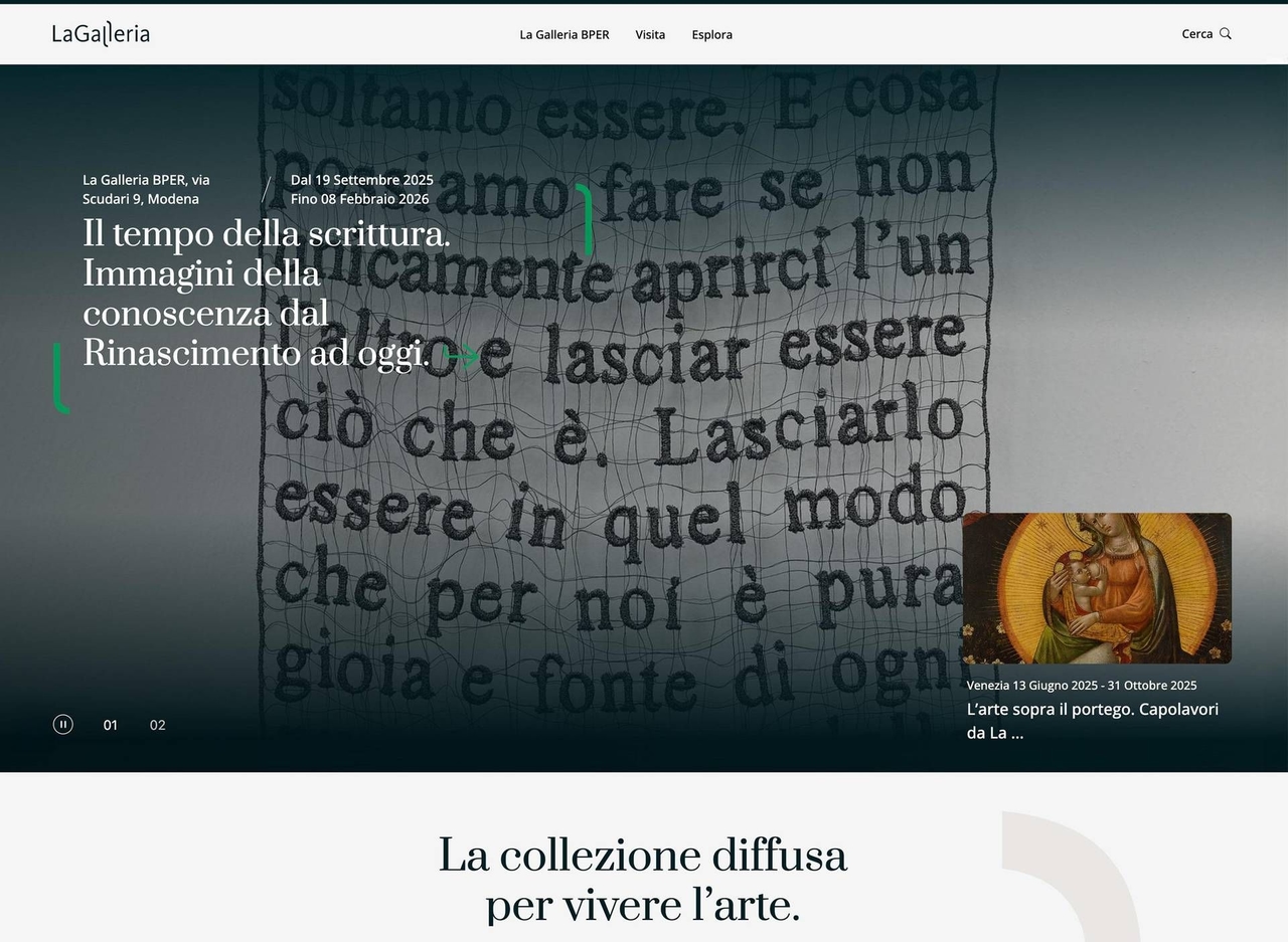 Art, Bper Gallery website revamped