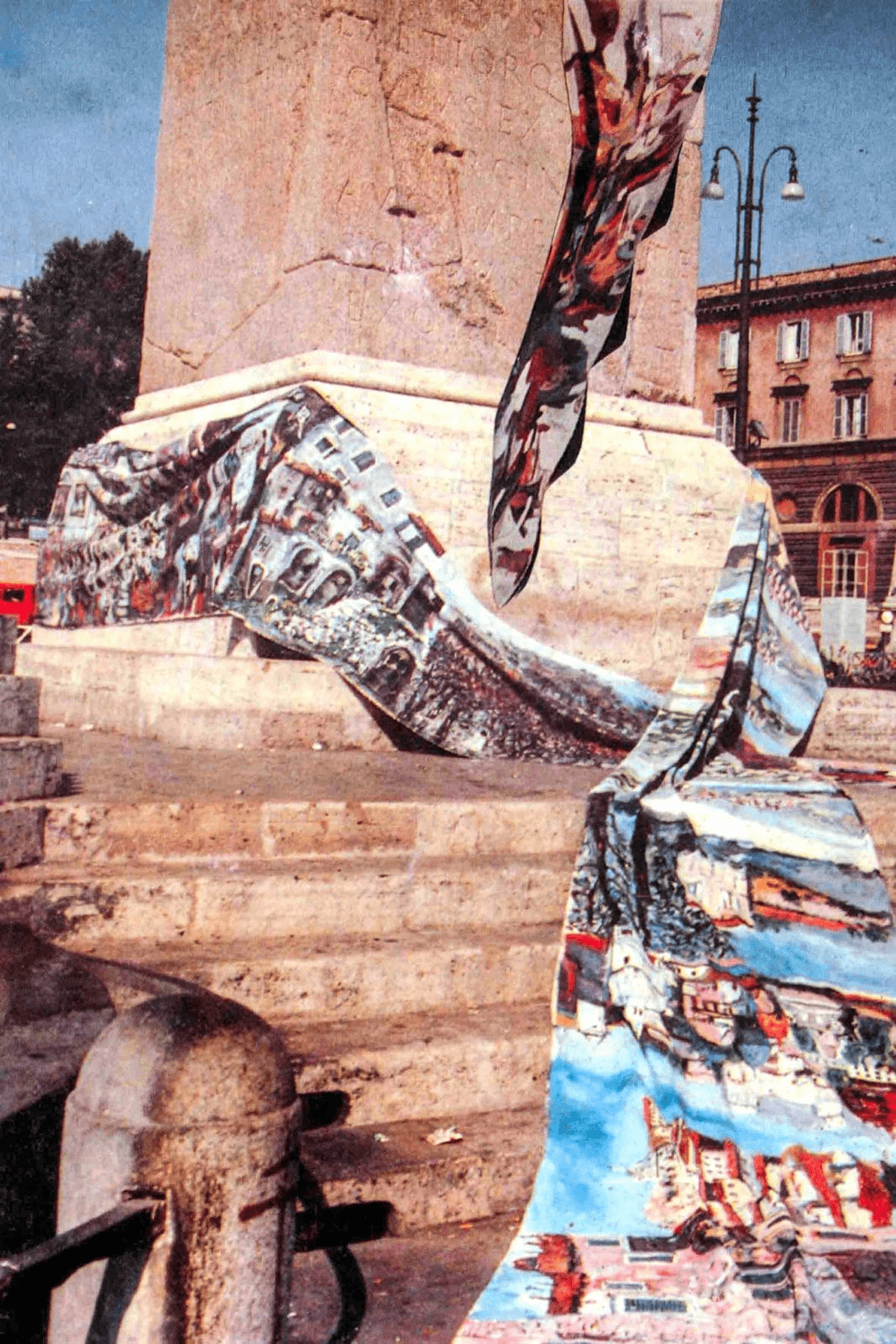39 anos desde a Maxi Canvas de Carlo Riccardi na Piazza del Popolo em Roma.