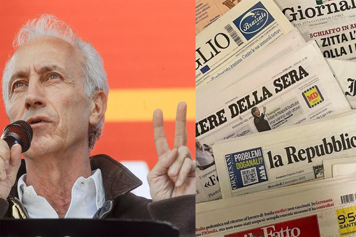 Les journaux s'effondrent, plongés dans le rouge depuis un an, avec la chute à deux chiffres de Repubblica-La Stampa. Cinq autres grands perdants. Et Travaglio (re)monte (à nouveau).