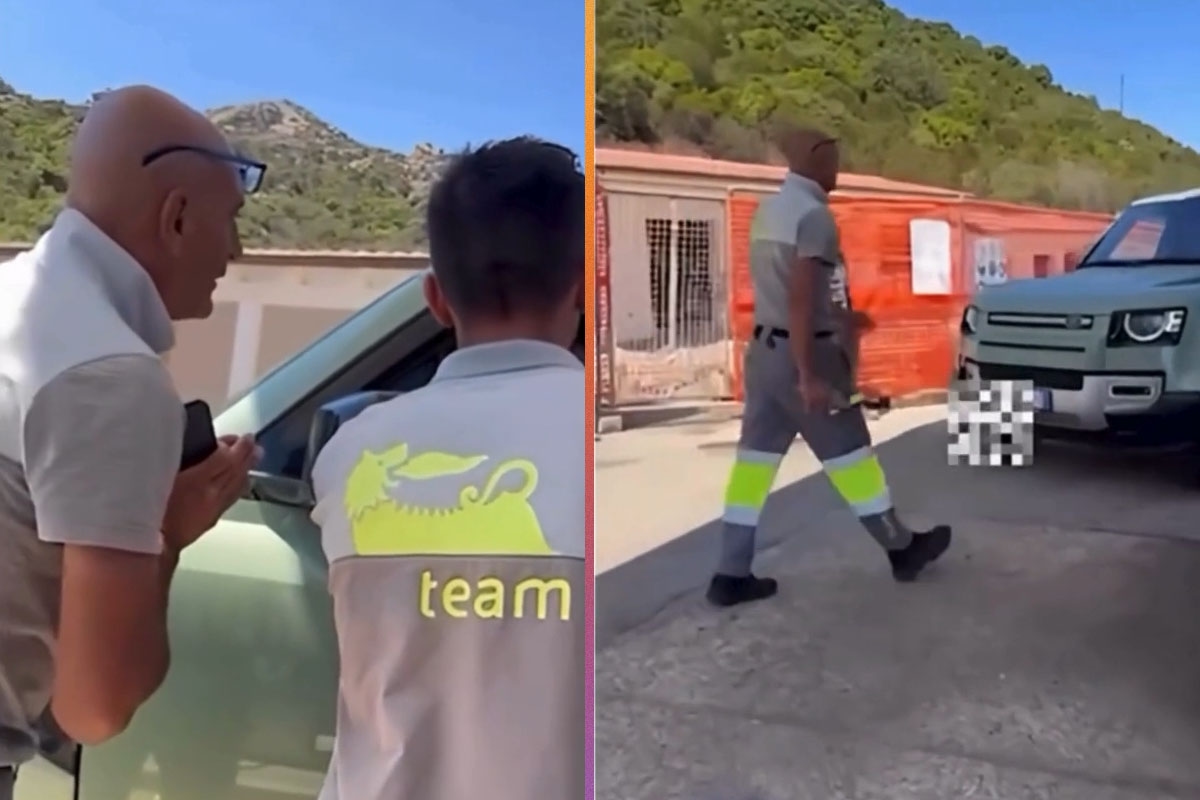 Belen Rodriguez furieuse contre un pompiste. Des insultes fusent. VIDÉO