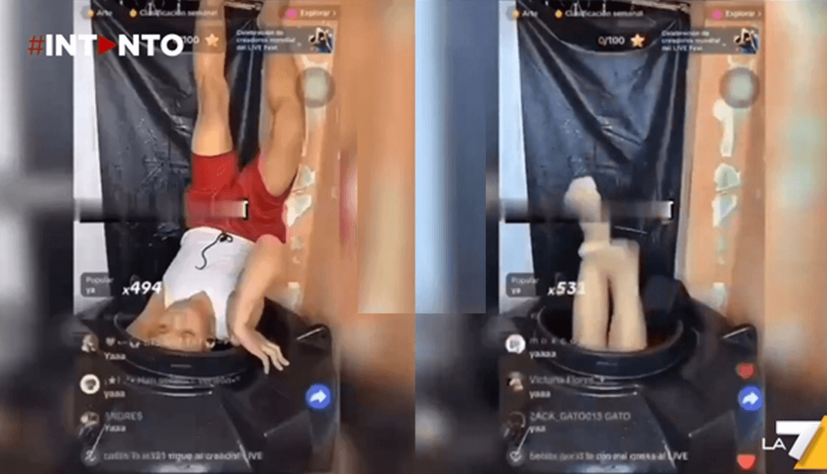 TikTok's newest challenge is killing: he suffocates to death in a barrel in front of his followers.