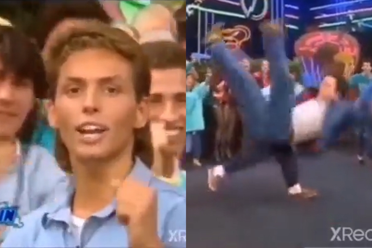 Pier Silvio Berlusconi goes wild at Drive In, with a video of him karate-kicking everyone.