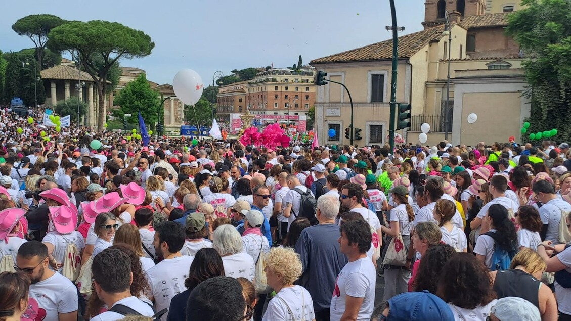 Race for the Cure, Rome kleurde roze met 150 duizend deelnemers