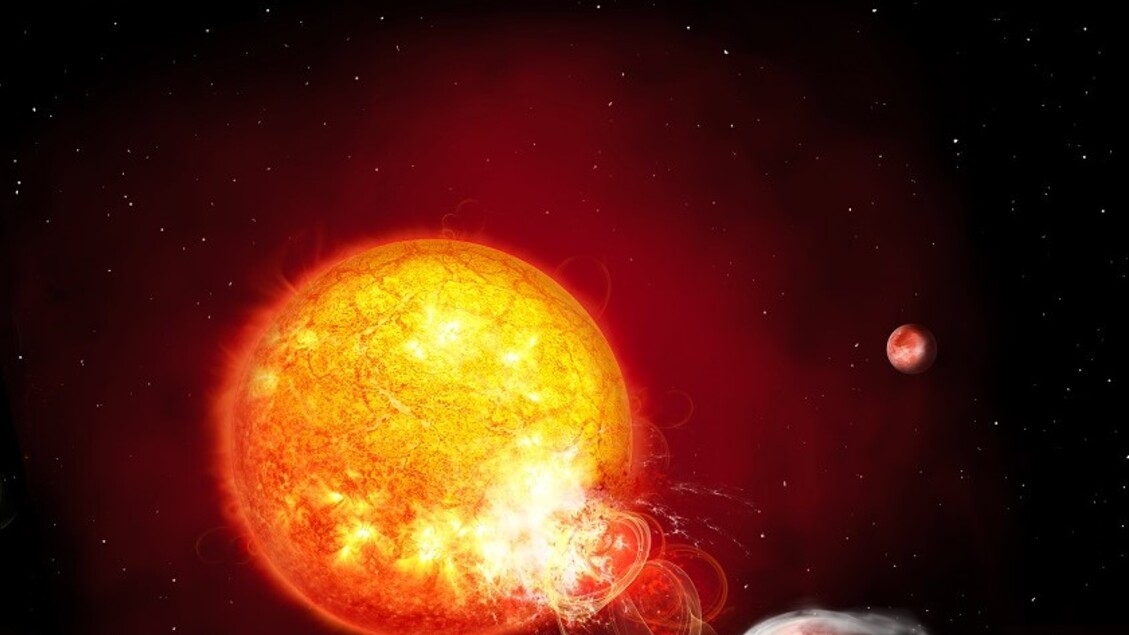 Zelfbeschadigende planeet ontdekt, veroorzaakt eigen ondergang