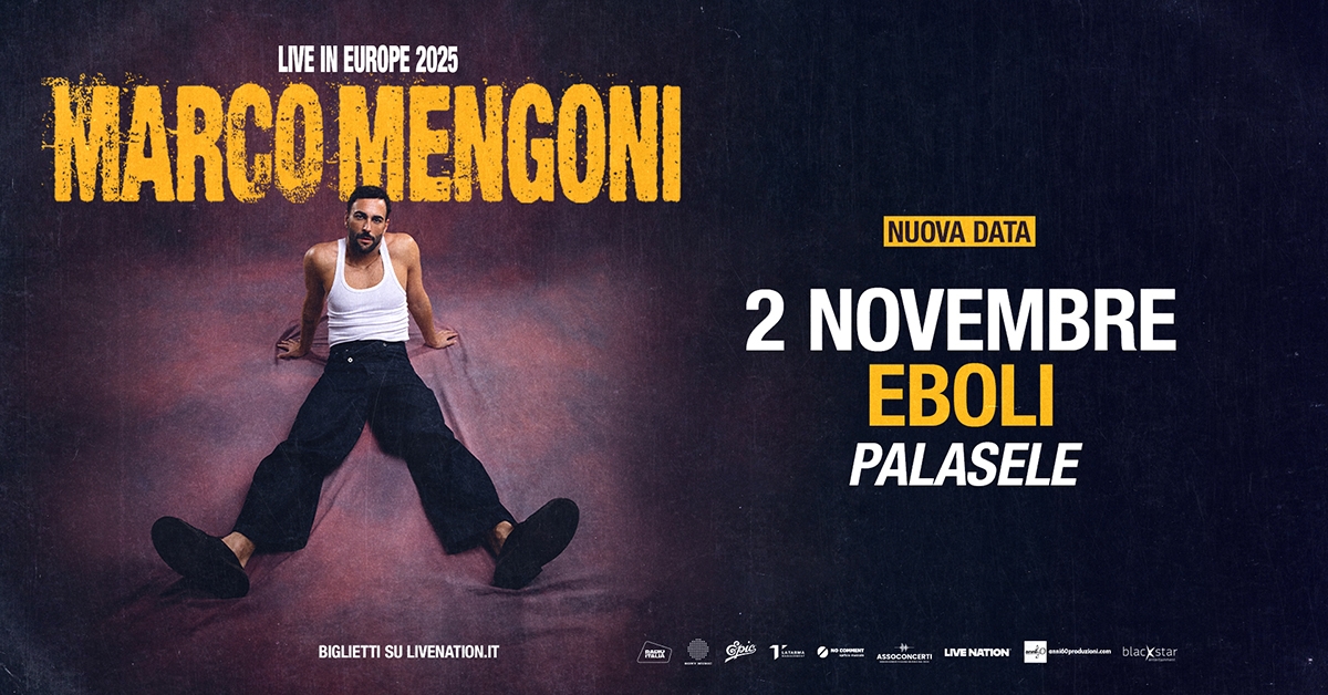 Music, the PalaSele in Eboli does not stop: after Marco Mengoni, a 2026 full of stars