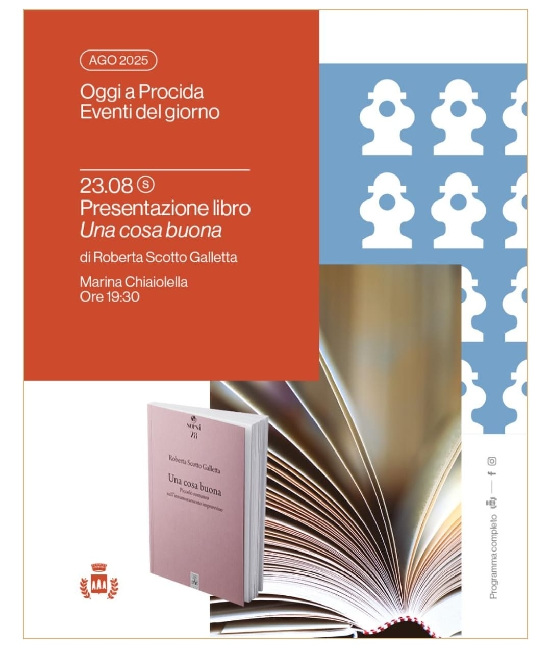 Procida, Roberta Scotto Galletta presenta el libro “Una cosa buena”: deseo, vínculos y fragilidades humanas.