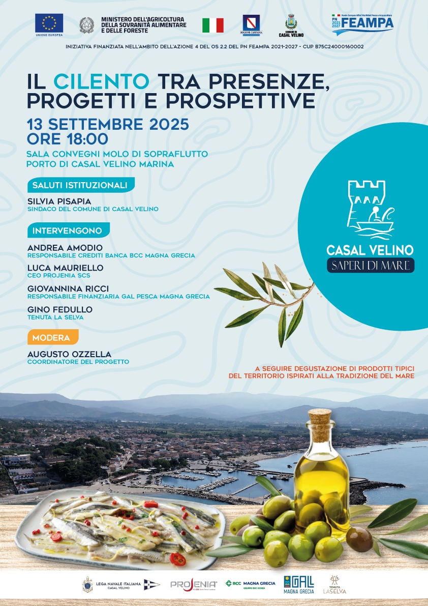 Connaissances balnéaires : séminaire à Casal Velino sur « Le Cilento : présences, projets et perspectives »