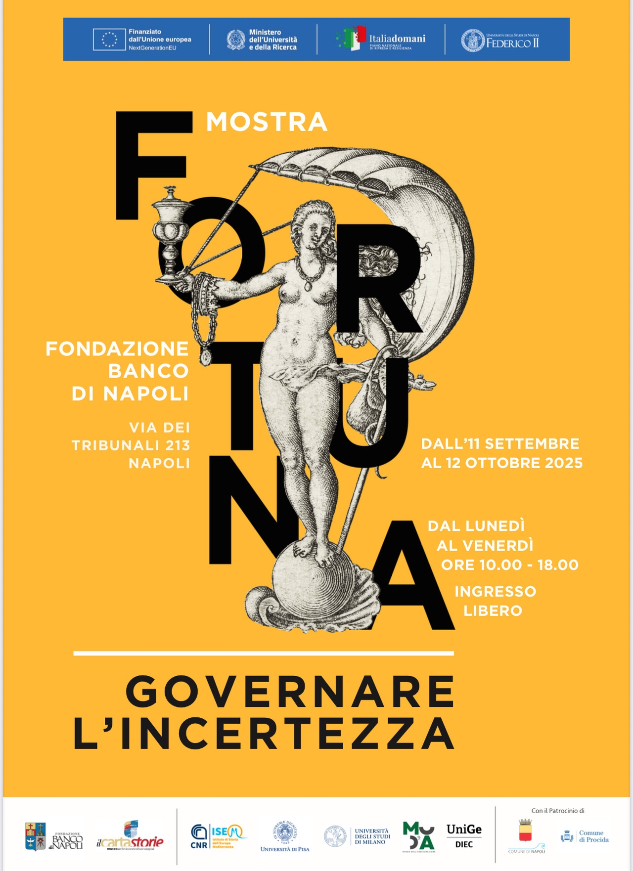 Fortune, managing uncertainty: an exhibition on man and the unpredictable at the Banco di Napoli Foundation