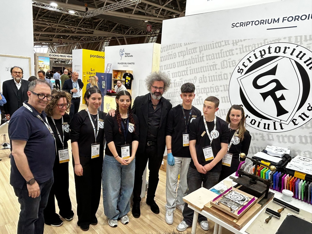 Cristicchi también en el stand del Scriptorium Foroiuliense