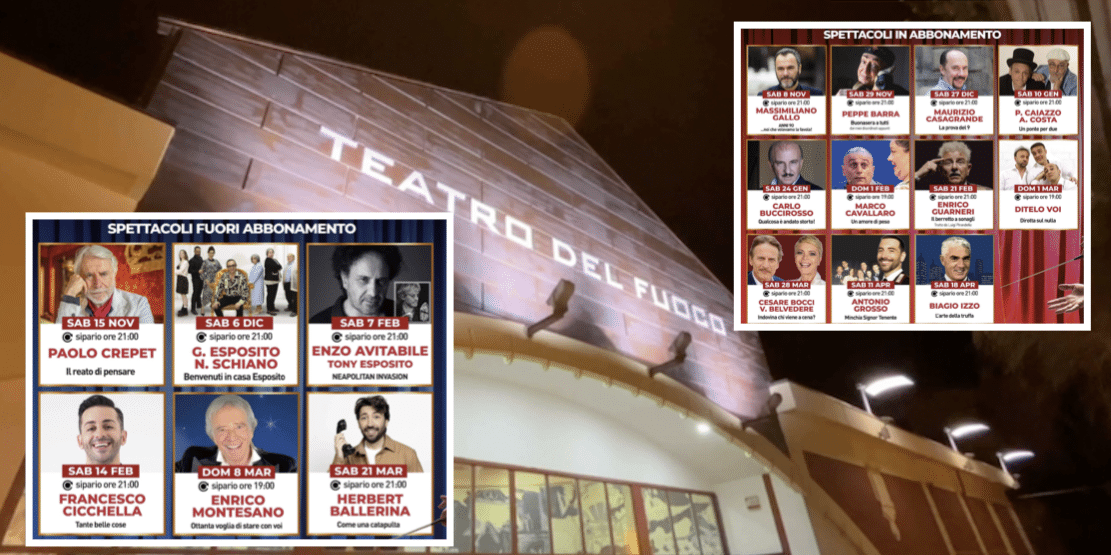 Театр «Teatro del Fuoco» в Фодже представляет свой сезон 2025-2026: громкие имена и новые постановки.