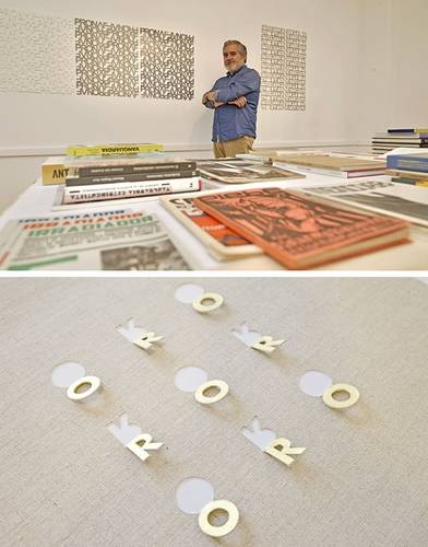 With visual poetry, Daniel Alcalá engages in an epistolary dialogue with Mathias Goeritz.