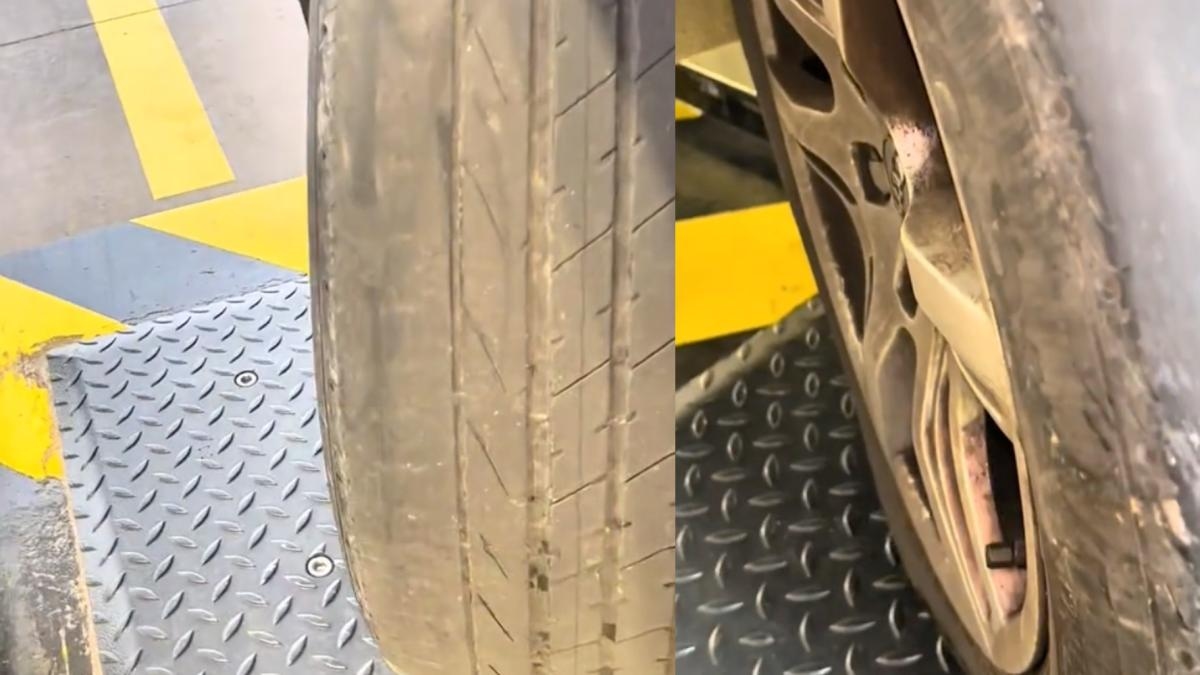 A mechanic at the Spanish MOT warned: "You could get a fine and have your car impounded if you drive like this on the street."