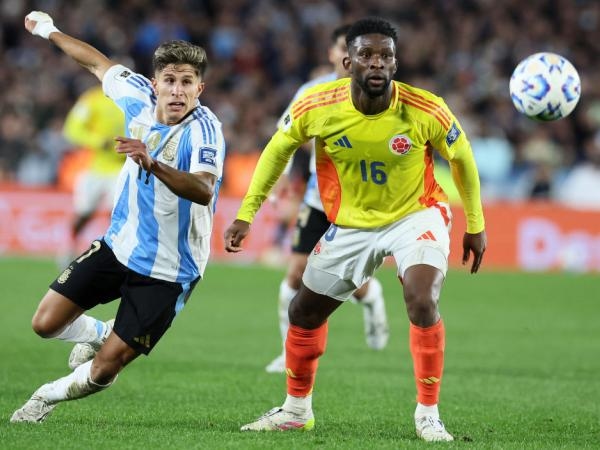 It ended in a draw: the score was 1-1 in the Colombia vs. Argentina match.