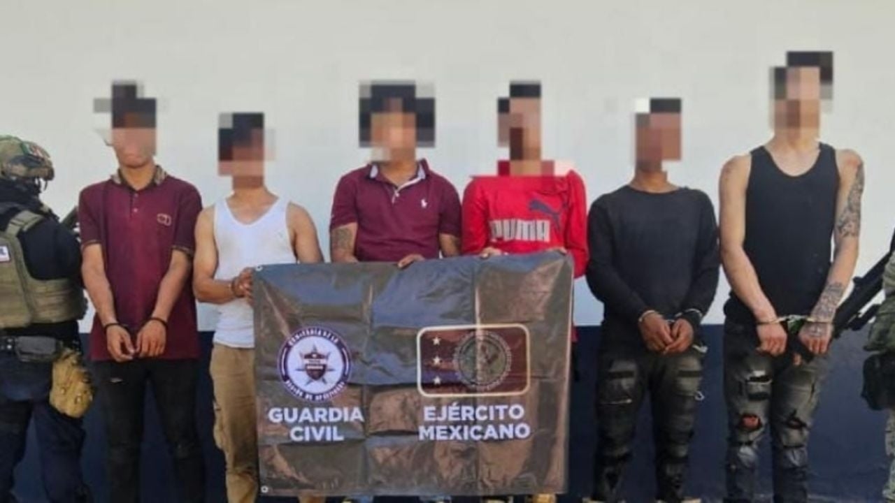 Zes Venezolanen gearresteerd met wapens en tactische uitrusting in Buenavista, Michoacán
