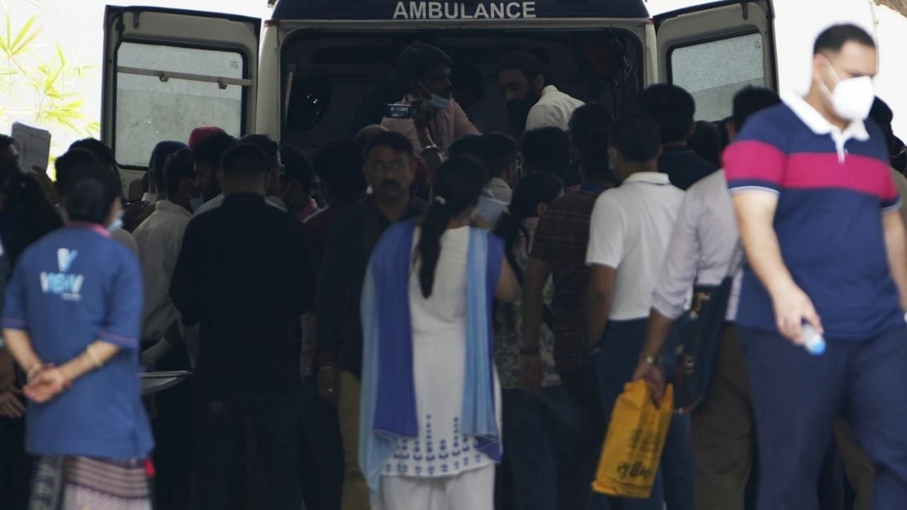 The remains of the Air India crash victims are handed over to their families.