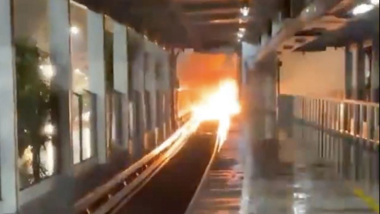Explosie en brand in het metrostation San Antonio Abad in Mexico-Stad (video's)