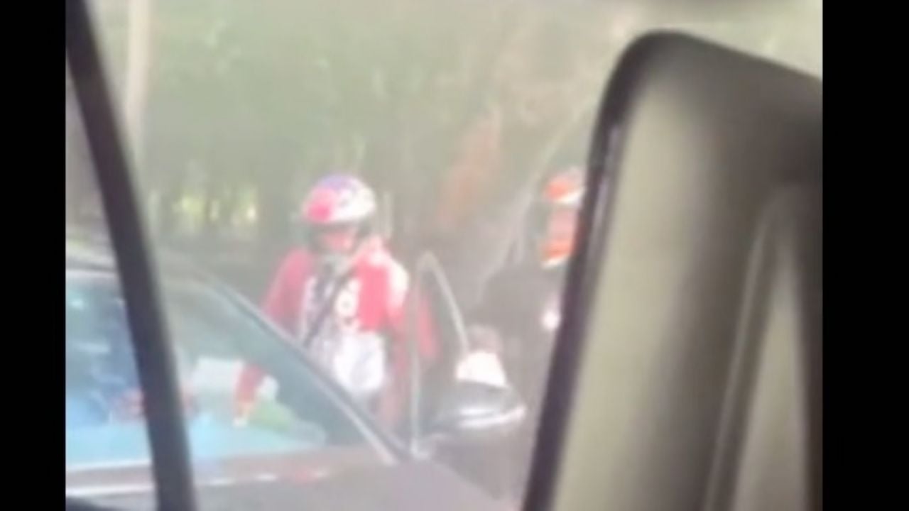 Aanval van chauffeur opgenomen in Constituyentes en Circuito Interior (video)