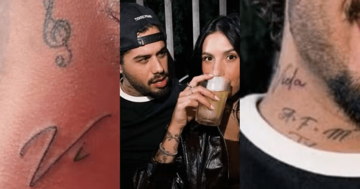 Zé Felipe, Virginia Fonseca anısına yaptırdığı dövmeyi değiştirdi.