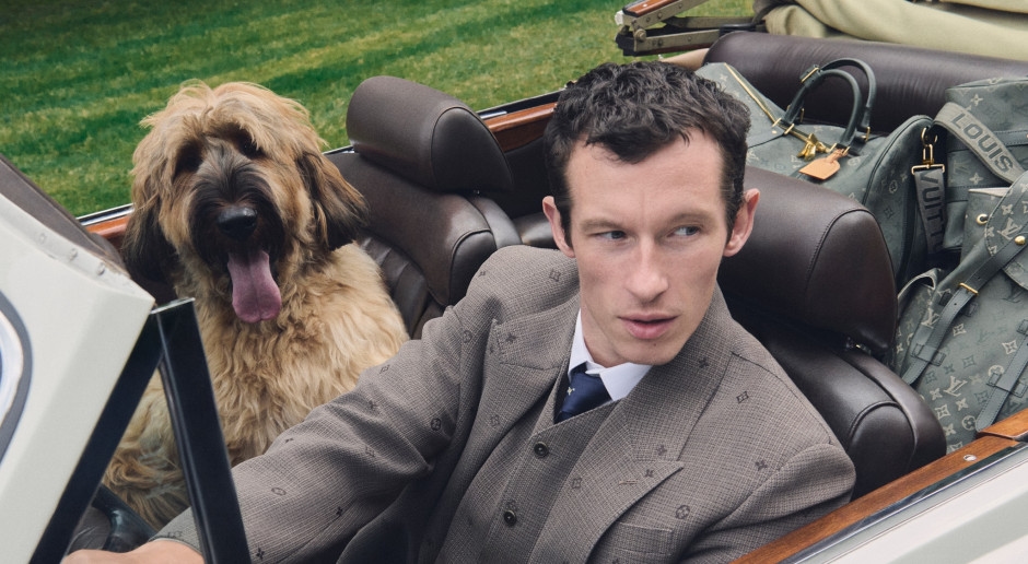 Suits? What suits? The new Louis Vuitton campaign is all about wagging tails and wet noses.