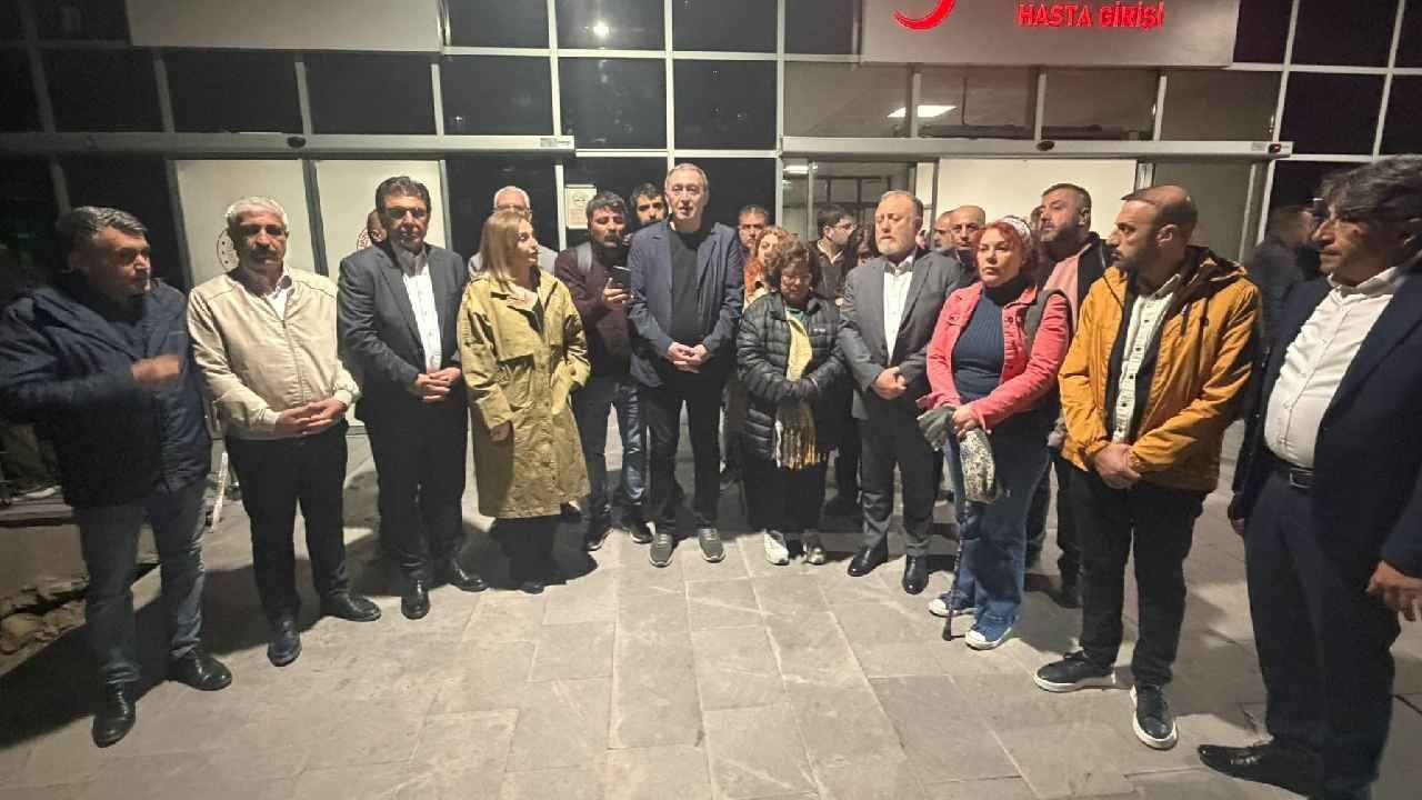 Tuncer Bakırhan visits Hüseyin Aykol, who suffered a brain hemorrhage